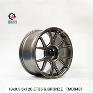 【Installation Available】Konig ampliform 18x9.5 5x120 ET35 Glossy Bronze / Dark Gunmetal Civic TypeR 