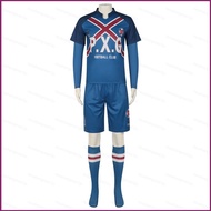 Anime Blue Lock Jersey Rin Itoshi NO.9 Cosplay Tshirt Shorts Sportswear Costume Football Soccer Unif
