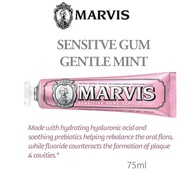 Marvis Tootpaste Whitening Toothpaste (Sensitive Gums) - Bad Breath Stain Removal, Maintain Oral Hea