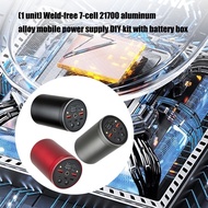 R* Aluminum Powerbank Shell Case for 7pcs 21700 DIY Pack Assembly Box