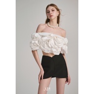 XIPI - Bonie Skirt - Curved Black Khaki Skirt