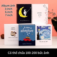 6 Inch Vertical Photo Album with 200 Photos, 3” 7” Polaroid Photos, Meaningful Gift Commemorative Bo