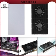 [SONONIA] Graphic Card Backplane Adjustable Cooling Fans W/ Fan for RTX 3090 3080 3070