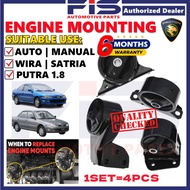 FIS Engine Mounting Kit Set Proton Wira Satria Putra Auto Manual With Bracket Mounting Enjin