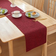 New Thick Linen Solid Color Table Runner Light Luxury Home Boxer Bed Flag Western Restaurant Decorat