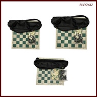 [Blesiya2] Portable Chess Set, Travel Chess Set, Lightweight Chess Pieces, Folding Chess