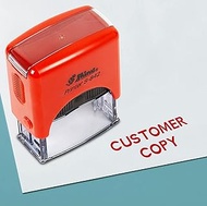 Printtoo Customer Copy Self Inking Rubber Stamp Pre,Inked Office Stamp, Home Office Business Station