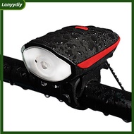 NEW 7588 Bike Lights Bike Light 3 Modes Super Bright Bike Light With Horn Waterproof Bike Front Light For Night Riding