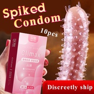 10pcs/1box premium spike condom with spikes tahan lama condoms kondom berduri 100% Original Adult 避孕