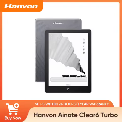 Hanvon Clear6 Turbo – 6" E Ink Android Tablet w/ Qualcomm® Octa-Core CPU for Reading, Comics & Produ