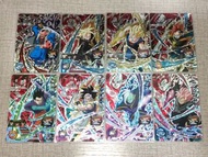 F0555 - 2017年 龍珠 龍珠 Heroes  一套八張 Bandia Made in Japan 閃卡/閃咭
