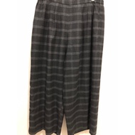 G98.Japanese Plaid Cotton Culot Pants With Lining Beautiful Fabric Shape With Pockets