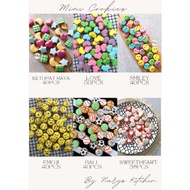 MINI SUGARCOOKIES FANCYCOOKIES /NARYS KITCHEN / KETUPAT RAYA/ LOVE / SMILEY / EMOJI / BALL / SWEETHE