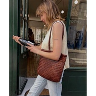 St.Agni Woven Bag Tote Bag Bagu Tote Retro Minimalist Blogger Same Style