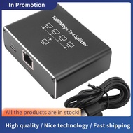 Gigabit Network Splitter 1-To-4 Network Cable Splitter RJ45 Network Port Ethernet Splitter Suitable 