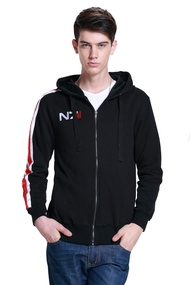 Mens Game Cosplay Hoodie N7 3D Jacket Pullover Hooded Sweatshirt