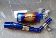 ชุดท่อไทเท สลิปออน ท่อสลิปออน สลิปออนแสตนเลส ชุดท่อสลิปออน สลิปออนสวม 2 นิ้ว  GPX Demon Gr200R+ปลายท