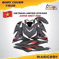 Y15 V2 MAGIC BOY COVER SET *** AMOS GREY RED *** Stick Original Vietnam CSP00020