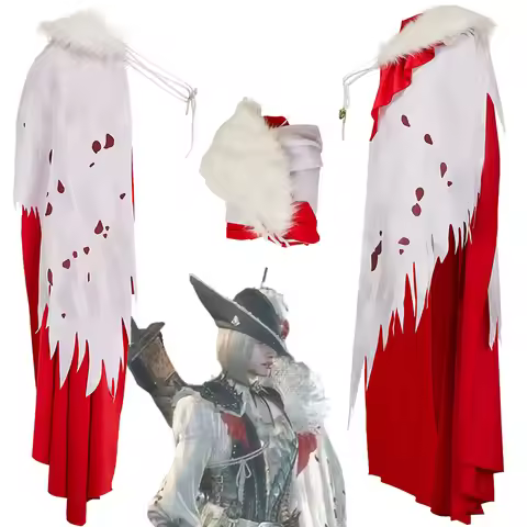 Game Hunter Of Monster Wilds Lala Barina Cosplay Cloak Costume Women Disguise Red Spider Cape Clothi