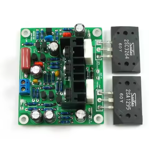 2PCS 2SA1295 2SC3264 Dual-channel Audio Power Amplifier Board 100W*2 HiFi Stereo Diy Kit Finished MX