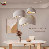Japanese Style Modern Pendant Light Chandelier Wabi Sabi Style Lampu Gantung Kitchen Island Lampu Si