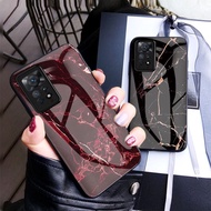 For Xiaomi Redmi Note 11 Pro S 11S 11Pro 10 5G 4G 2023 Phone Case Luxury Redmi10 Note11 Note11S Marble Gradien Protection Hard Casing Shockproof Fashion Tempered Glass Back Cover
