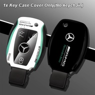 Racing Sport ABS Smart Car Key Fob Shell Case Holder Chain TPU Buttons Protection For Mercedes-Benz 