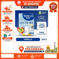 [SDW] pekanbaru/ 500 Gram Tropicana Slim Low Fat Milk Vanilla Low Fat Powdered Milk Vanilla Flavor