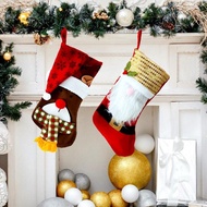 GANTUNGAN Santa Gliter Christmas Gift Socks Hanger Goodie Bag Christmas Limited Edition