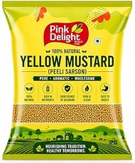 Pink Delight Yellow Mustard Seeds | Peeli Sarso | India Spices and Masala | Special Ingredient for A