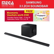 SAMSUNG HW-S800D/XS 3.1.2CH SOUNDBAR | Free $100 Mooments Reedem Samsung by 12 Jul 2026