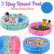3 Rings Inflatable Swimming Pool Kolam Renang Budak Kolam Mandi budak Renang Bulat 3rings round pool