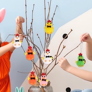 [Ready Stock] New Style Easter Chick Plush Cartoon Ornaments Holiday Party Decoration DIY Chick Char