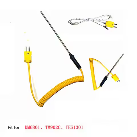 K-probe Thermocouple Temperature Sensing Wire Probe Suitable for TM902C DM6801 TES1301 Digital Therm