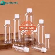 [Wholesale] 10/30/100ML With Screw Cap PET Clear Empty Seal Cosmetic Small Mouth Bottles / Travel Squeeze Bottle Container / Transparent Mini Plastic Refillable Lotion Bottle