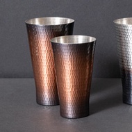 絕版出清 日本新光堂 日本製純銅鎚目紋啤酒杯-350ml