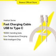 Baseus 100W Fast Charging Cable USB to Type-C For Huawei Honor Xiaomi Biodegradable Cable Shielding 