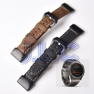 Leather Watch Band Quick Fit Release Easy Garmin Fenix 6X Pro Solar Plus Connector