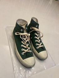 Moonstar 墨綠色日製高筒漸層底帆布鞋 23.5 made in japan （24cm 24.5cm適穿）