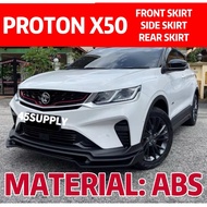 PROTON X50 R DESIGN MATERIAL ABS FULL SET(FRONT SKIRT/SIDE SKIRT/REAR SKIRT)ABS FULLSET SKIRT LIP BO