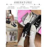 Ballet shoes - sporty lace-up ballet shoes