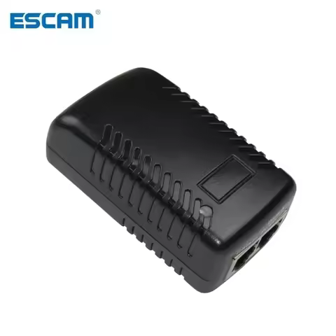 DC48V 0.5A CCTV Active PoE Injector Ethernet Power Adapter for IP Camera Power Pin 4/5(+) 7/8 Compat