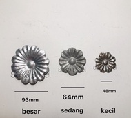 Ornamen pagar besi tempa teralis tempa minimalis MATAHARI KECIL