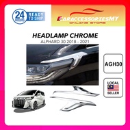 Toyota Alphard AGH30 2015 2018 Modellista Head Lamp Chrome garnish side trim anh30 agh30 ah30 accessories