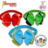 Dj Bowtique ESSENTIALS Powerpuff Girls Inspired Handmade Hairbows, Girls Powerpuff Costume Headbands