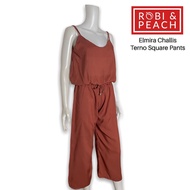 Elmira Challis Spaghetti V-Neck Challis Terno Square Pants for Women