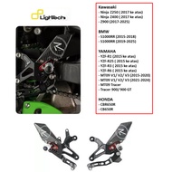 LIGHTECH Footrest S1000RR MT09 TRACER 900 NINJA400 NINJA 250 Z900 R1 R25 R3 R6 CB650R CBR650 Green