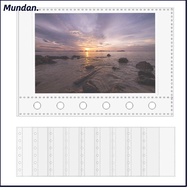 MUNDAN Card Protector Sleeves, A7  A7 Binder Pages, 6-Ring Binder Refill