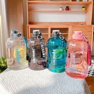 Water Bottle with Strap 2200ML Life Bottle Extra Large Water Bottle/Water Jug Helps You Drink More W