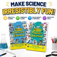 AI Comic Lab Science Books Set Physics Unleashed & Chemistry Explored Kids STEM Comic Book Education